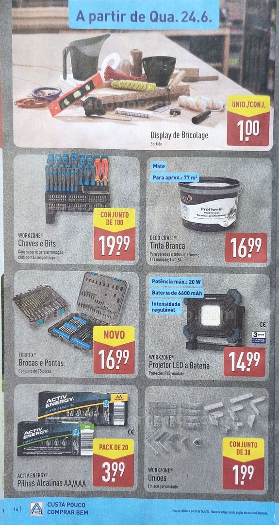 Antevisão Folheto ALDI Promoções de 22 a 28 junho